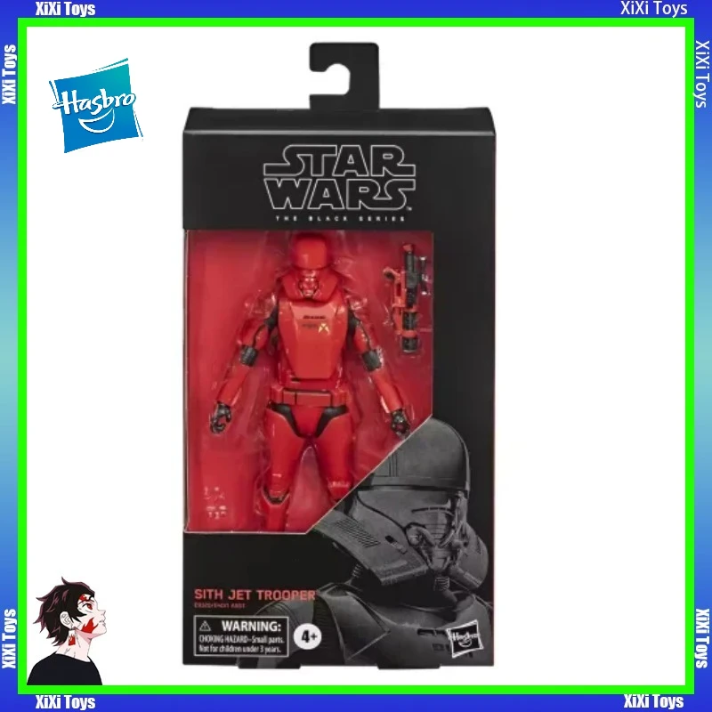 

Original Hasbro Star Wars The Black Series Sith Jet Trooper Anime Figures Model Collection Toy