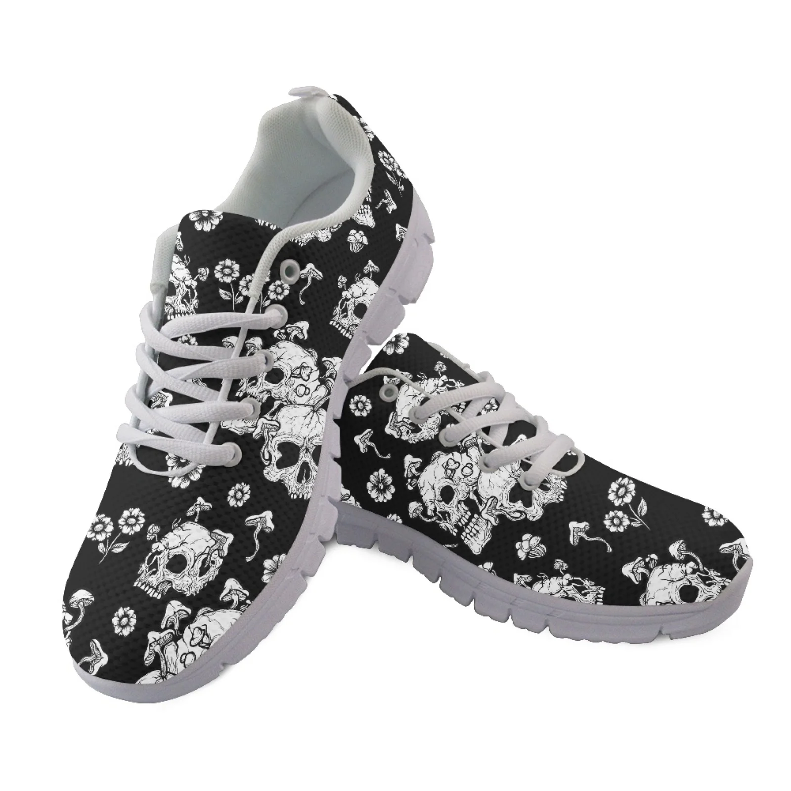 Coloranimal White Skulls 2026 Trending Sports Tennis Shoes Women Sneakers Breathable Sport Sneaker for Womens