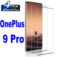 2/4Pcs HD Tempered Glass For OnePlus 9 Pro 9H Curved Screen Protector