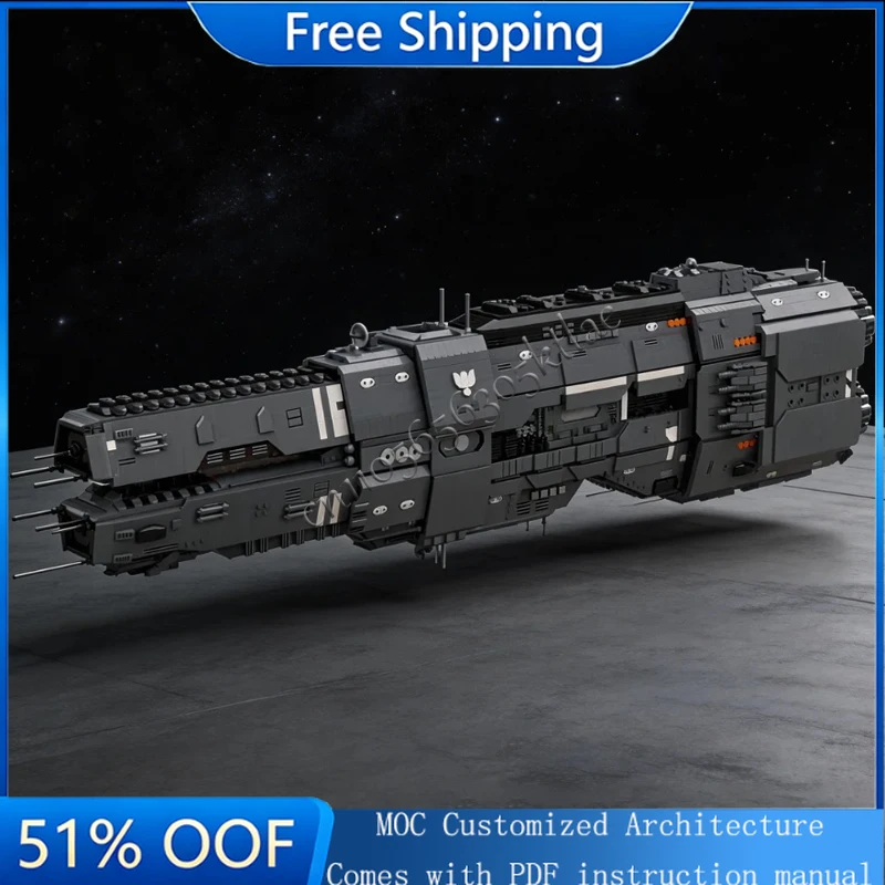 

7685 PCS UNSC Space Series Cruiser Moc Spaceship Model Building Blocks Children Originality Assembly Bricks Birthday Toys Gifts