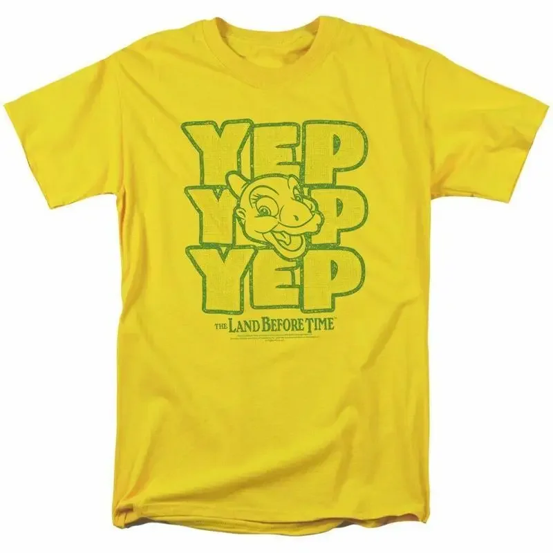 Land Before Time Yep T Shirt Mens Licensed Movie Ducky Yellow