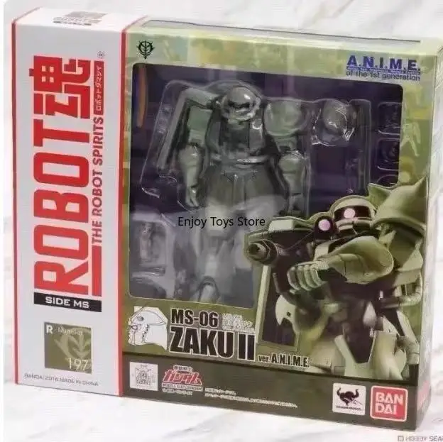 

In stock Bandai ROBOT Soul R Soul 197 ZAKU Green ZAKU Mass-produced ZAKU2 Finished Gundam movable model