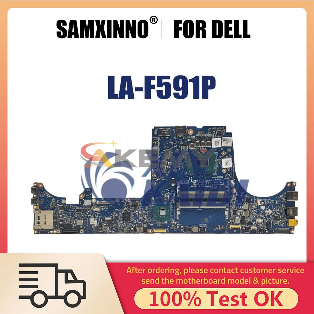 LA-F591P Notebook Motherboard For Dell Precision 7530 Laptop Mainboard CN-02NRRM 2NRRM with E-2176 E-2186 I5 I7 I9 8th CPU