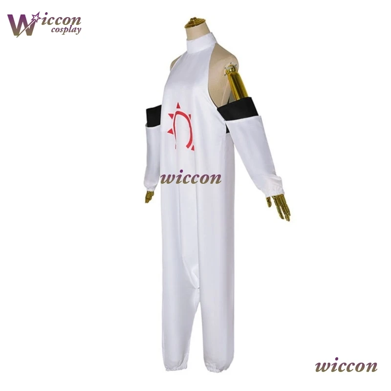 

Panda Anime Fire Force Haumea Cosplay Costume Enn Enn No Shouboutai Haumea White Jumpsuit Women Halloween Party Costumes