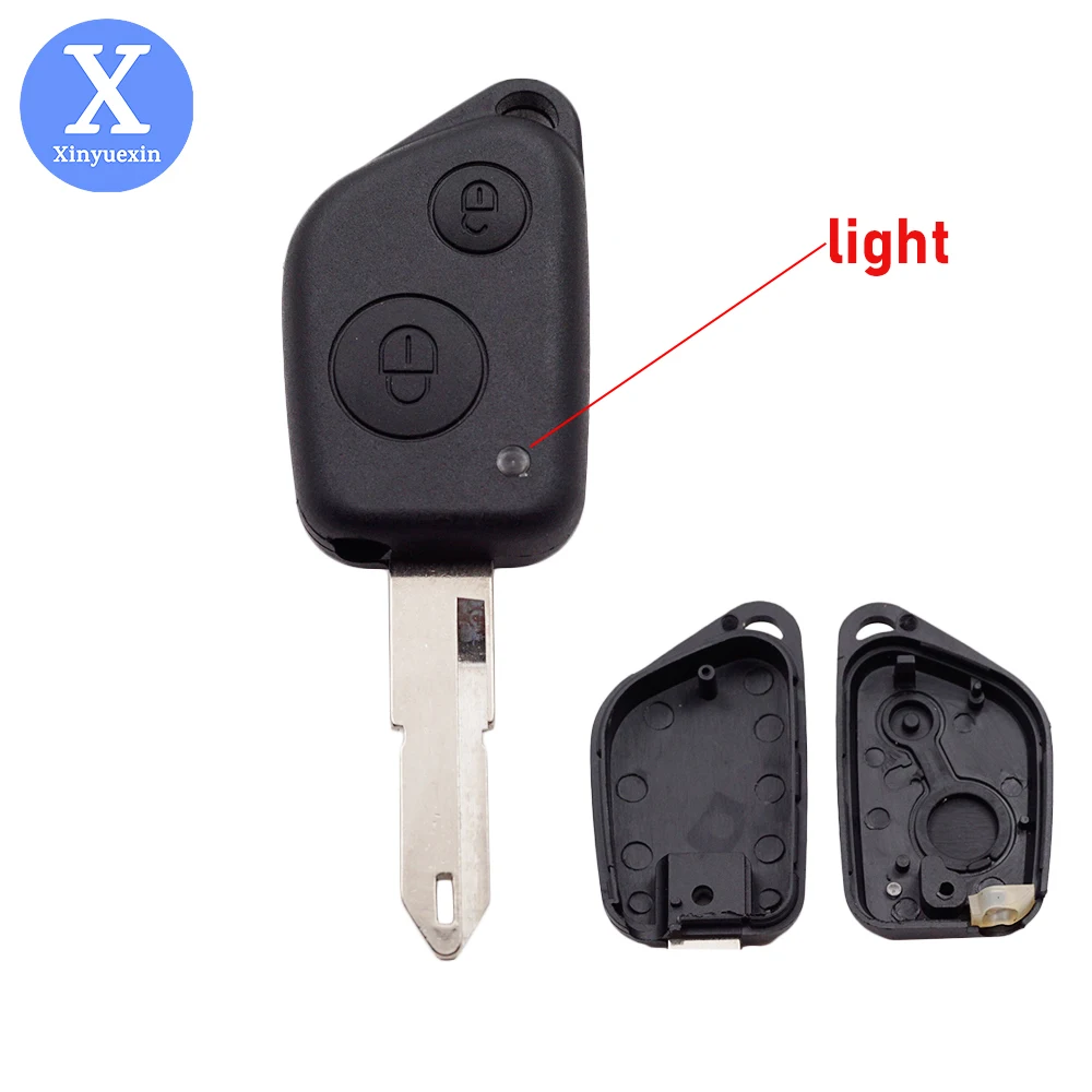 

Корпус дистанционного ключа автомобиля Xinyuexin для Peugeot 206 306 106 205 405 для Citroen C3 C2 Elysee Saxo Xsara Picasso Berlingo 2 кнопки