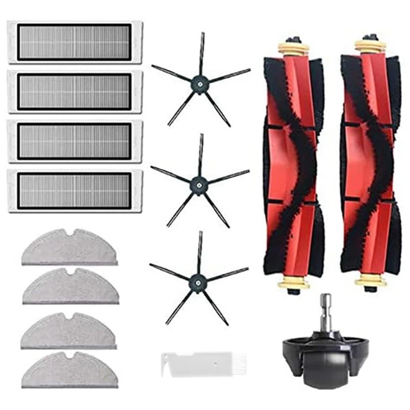 샤오미 로보락 진공 로봇 예비 부품 메인 사이드 브러시 헤파 필터 걸레 천 액세서리, S6 S60 S65 S5 MAX T6