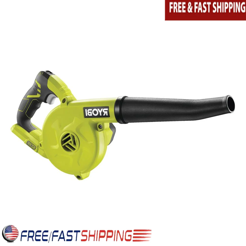 18V Lightweight Handheld Blower Battery Powered Tool with Adjustable Speed Settings and Integrated Rubber Nozzle  Compatible