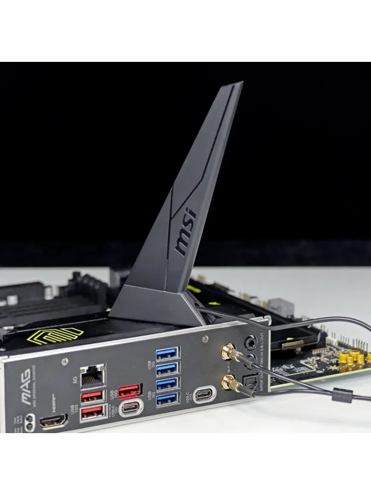 Oryginalna antena MSI WIFI7 biała EZ-Plug do płyt głównych MSI ASUS GIGABYTE B840 B850 Z890 MAG B860-P B860M-A X870 GAMING PLUS — zdjęcie produktu 7
