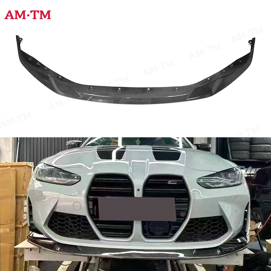 

Для BMW M3 G80 M4 G82 G83 передний бампер автомобиля из углеродного волокна, переключатель, спойлер, диффузор, комплект кузова для передней губы