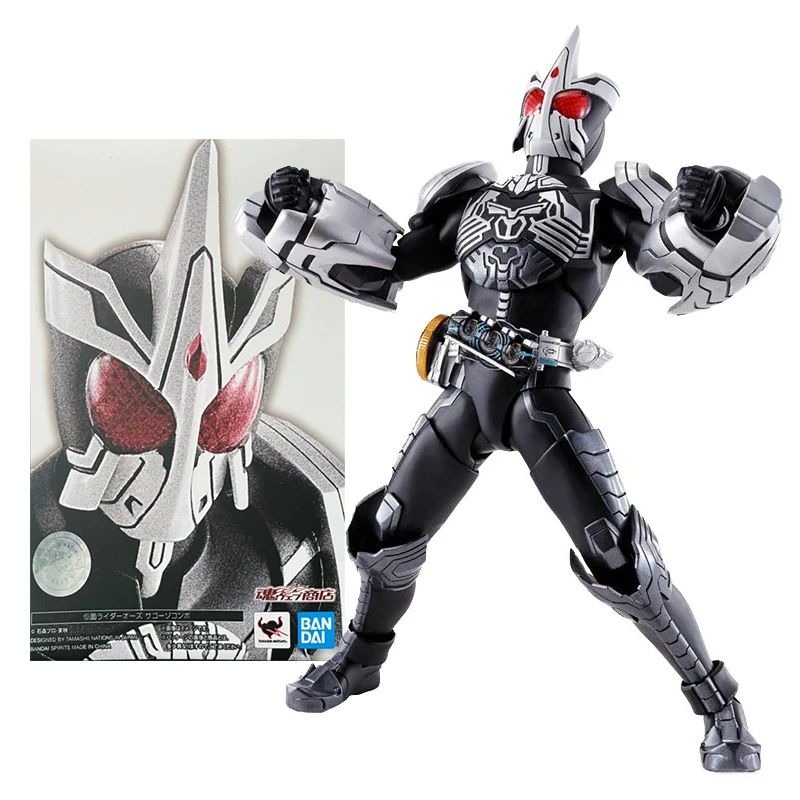 Bandai Genuine Kamen Rider Anime Figure S.H.Figuarts OOO SaGohZo Combo Collection Model Anime Action Figure Toys for Children