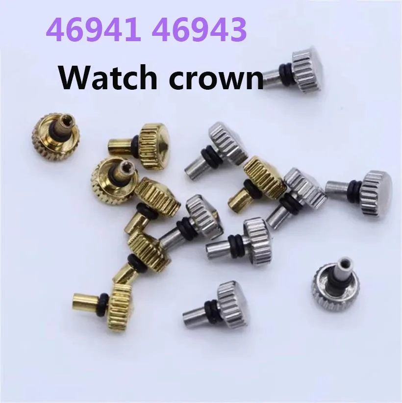 5/10pcs Watch Crown Suitable For Shuangshi 46941 46943 Movement Handle Watch Crown All Steel Watch Handle Watch Accessories