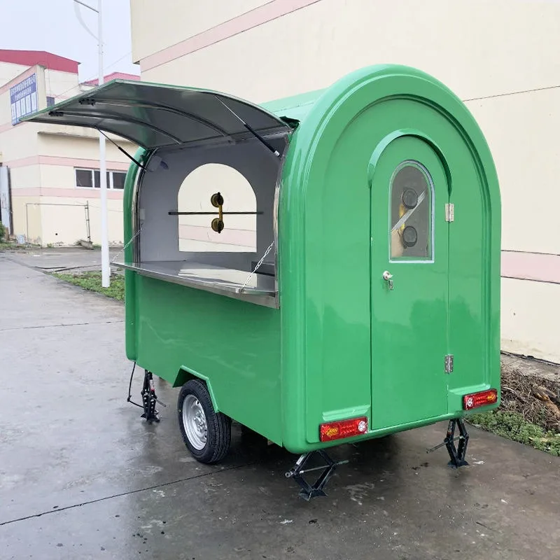 Movable Outdoor Food Trailer Customizable FOB Mobile Catering Cart Park Scenic Night Market Vending Stall Cooking Equipment