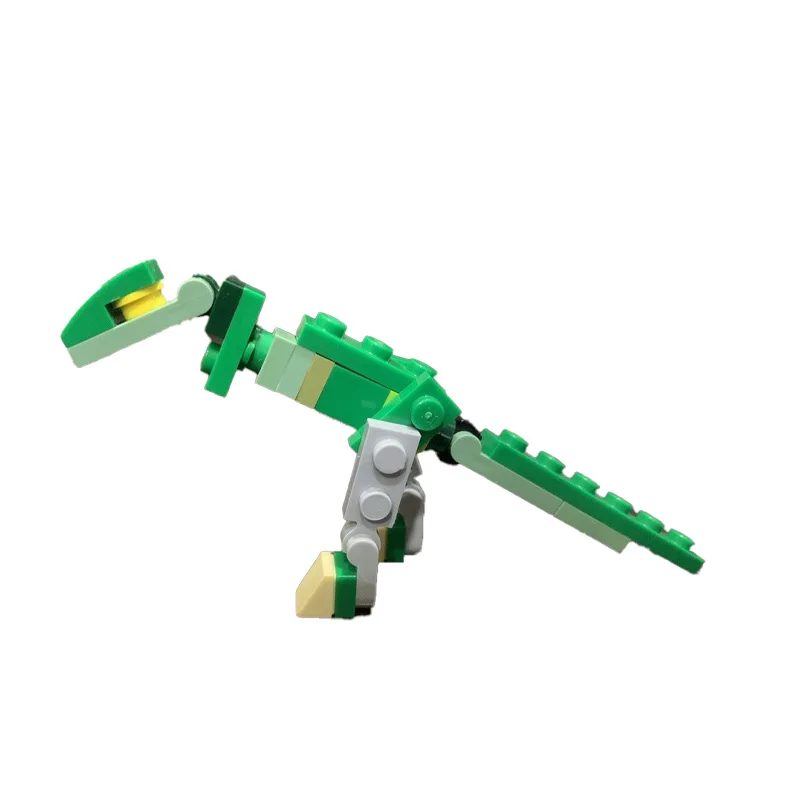 27 PCS Ancient Tyrannosaurus Rex Modular MOC Green Dinosaur Building Block Model Children's Assembly Puzzle Toys Christmas Gifts