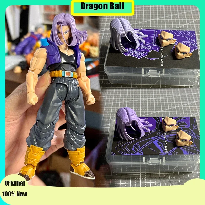 Dragon Ball Trunks Hair Head SSJ1 SSJ2 Accessories (Dragon Ball Z 9: The Galaxy Is in Danger) Trunks Anime Action Figures Collec