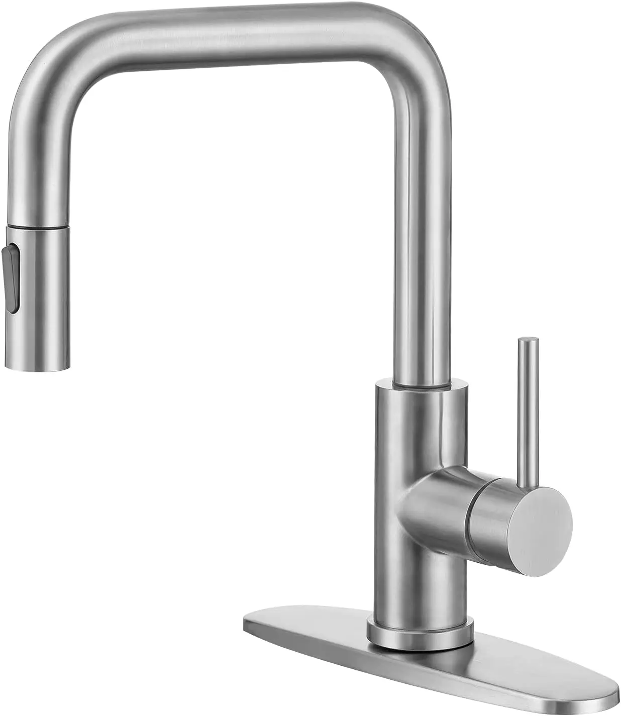 

Kitchen Faucet Single Handle Stainless Steel Kitchen Sink Faucet with Pull Out Sprayer Brushed Nickel