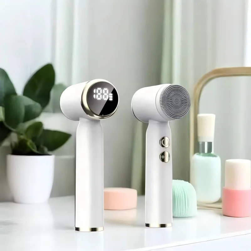 Massaggiatore viso sonico elettrico in silicone, impermeabile Ipx6, ricarica USB, detergente viso in silicone per pulizia profonda e esfoliante