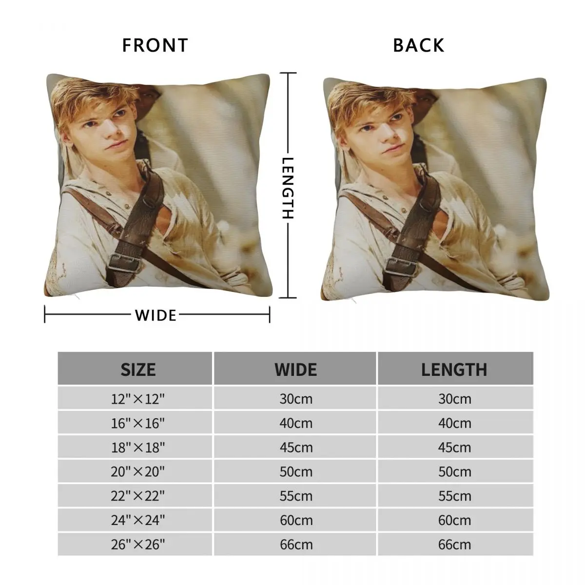 Thomas Sangster The Maze Runner Newt Square Pillowcase Polyester Linen Velvet Printed Decor Throw Pillow Case Room Cushion Cover