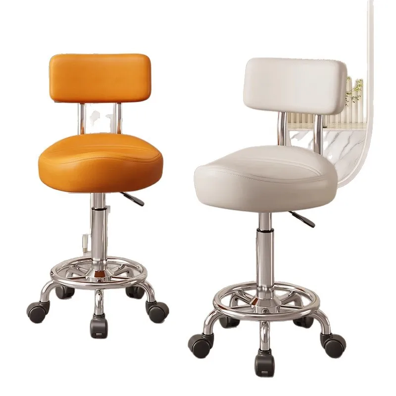 Saddle chair Kitchen cooking special chair Front desk cashier high stool Universal wheel lift chair Beauty barber stool