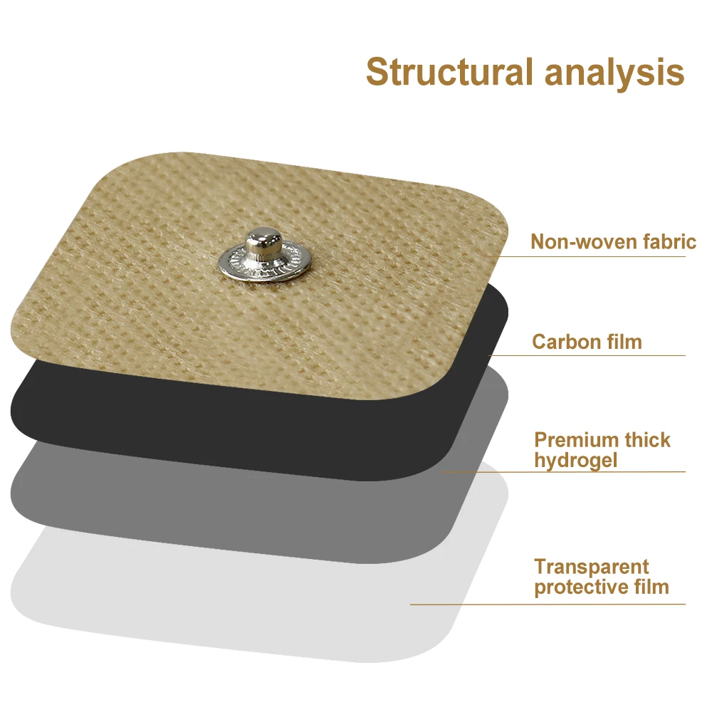 Nuovi elettrodi cerotti in Gel autoadesivi riutilizzabili per miostimolatore stimolatore muscolare cerotti per massaggi accessori per fisioterapia