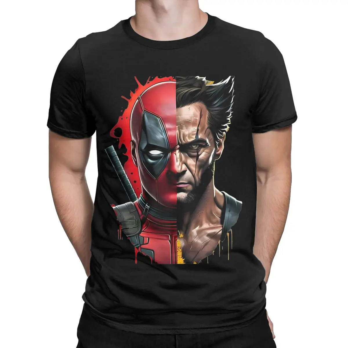 Awesome Deadpool And Wolverine Movie T Shirt for Men Women Cotton Superhero Tee Shirt Summer Clothes