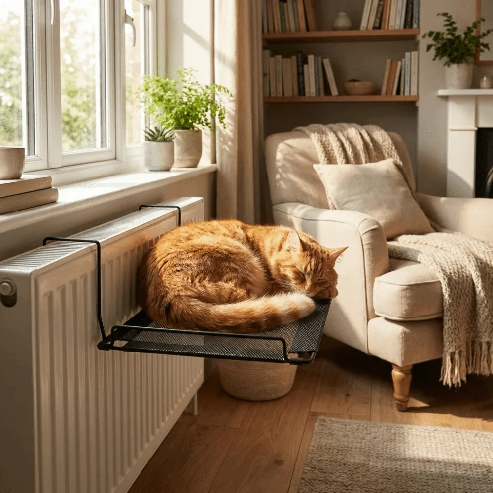 Pet Nest Breathable Mesh Cat Window Hammock Stable No-punching Pet Window Perch Folding Durable Cat Sunbathing Bed Balcony view 3