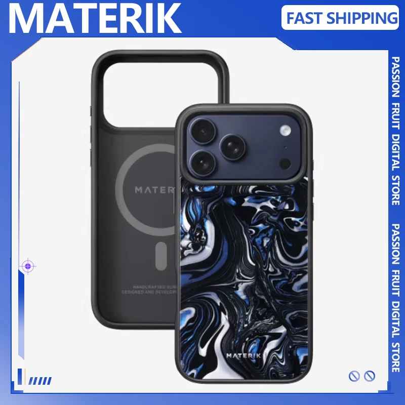 

MATERIK Phone case Magnetic for iPhone17 Pro/Pro Max Anti drop Simple Unique Phone Cover for iPhone17 pro Max Accessories Gifts