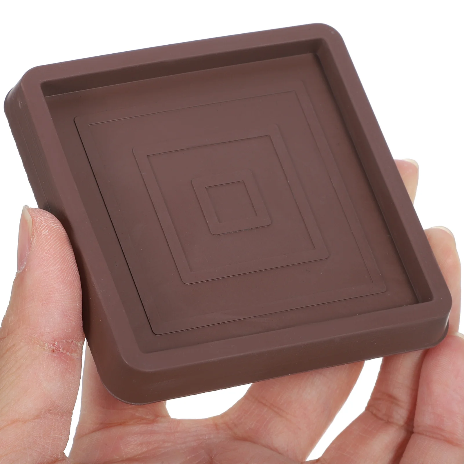 

4Pcs Anti-Skid Furniture Leg Pads Rubber Square Couch Stoppers Durable Floor Protectors Chair Feet Protectors Household Use