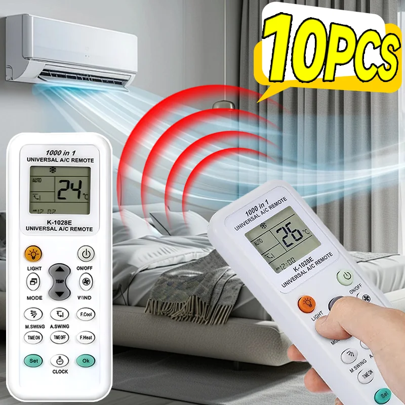 

10 м мульти-кондиционер, универсальный пульт дистанционного управления, бренд, большие модели, прозрачные кнопки, быстрый портативный аксессуар для домашнего кондиционера