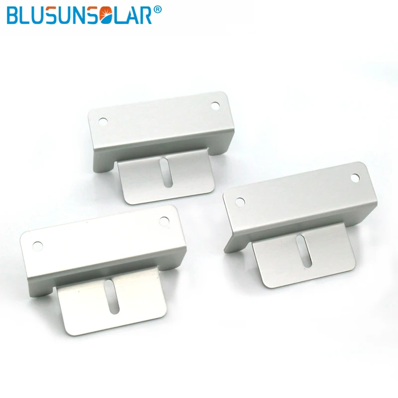 Z Style Solar Panel Mounting Brackets Corrosion Resistant Clip Sets Roof Solar Panel Bracket Clamp Aluminum Alloy Support