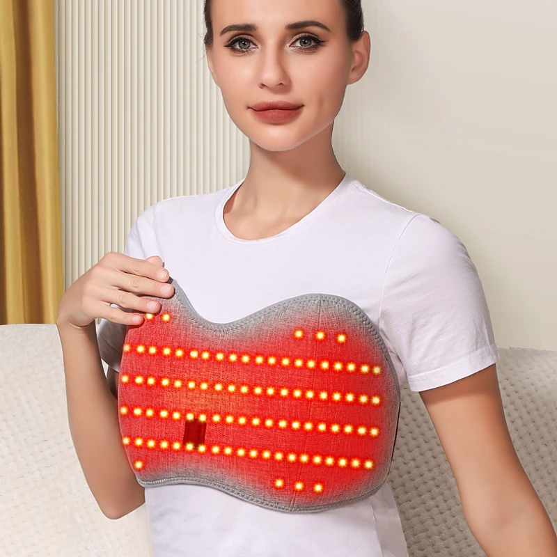 Electric Breast Massage Bra with Red Light Infrared Heating Anti-Sagging Expansion Stimulator for Women Health Care Vibration