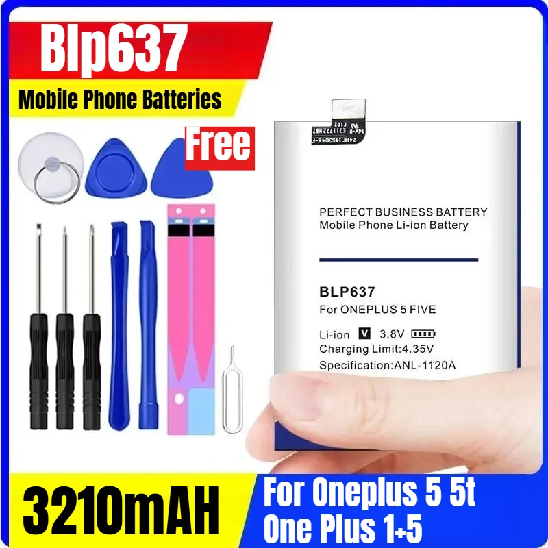 

Blp637 3210mAH Mobile Phone Batteries for Oneplus 5 5t One Plus 1+5