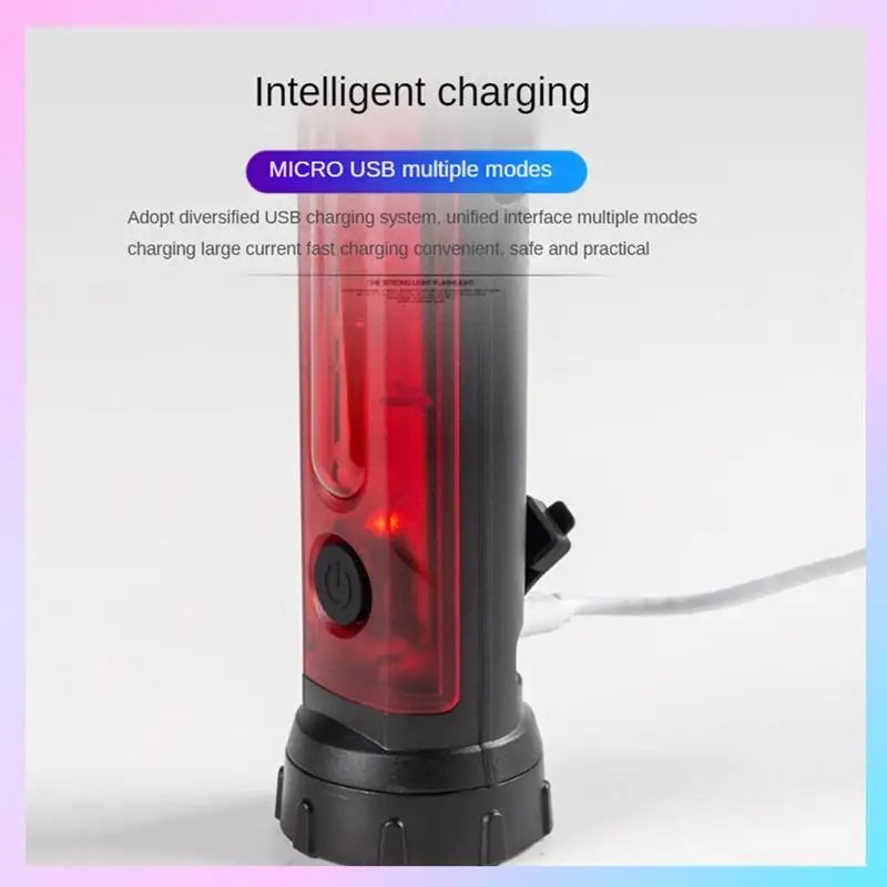 AB25-Traffic Stick, Led Traffic Safety Batons, Signal Emergency Road Flares, Extendable Blade Handheld Led Warning Light