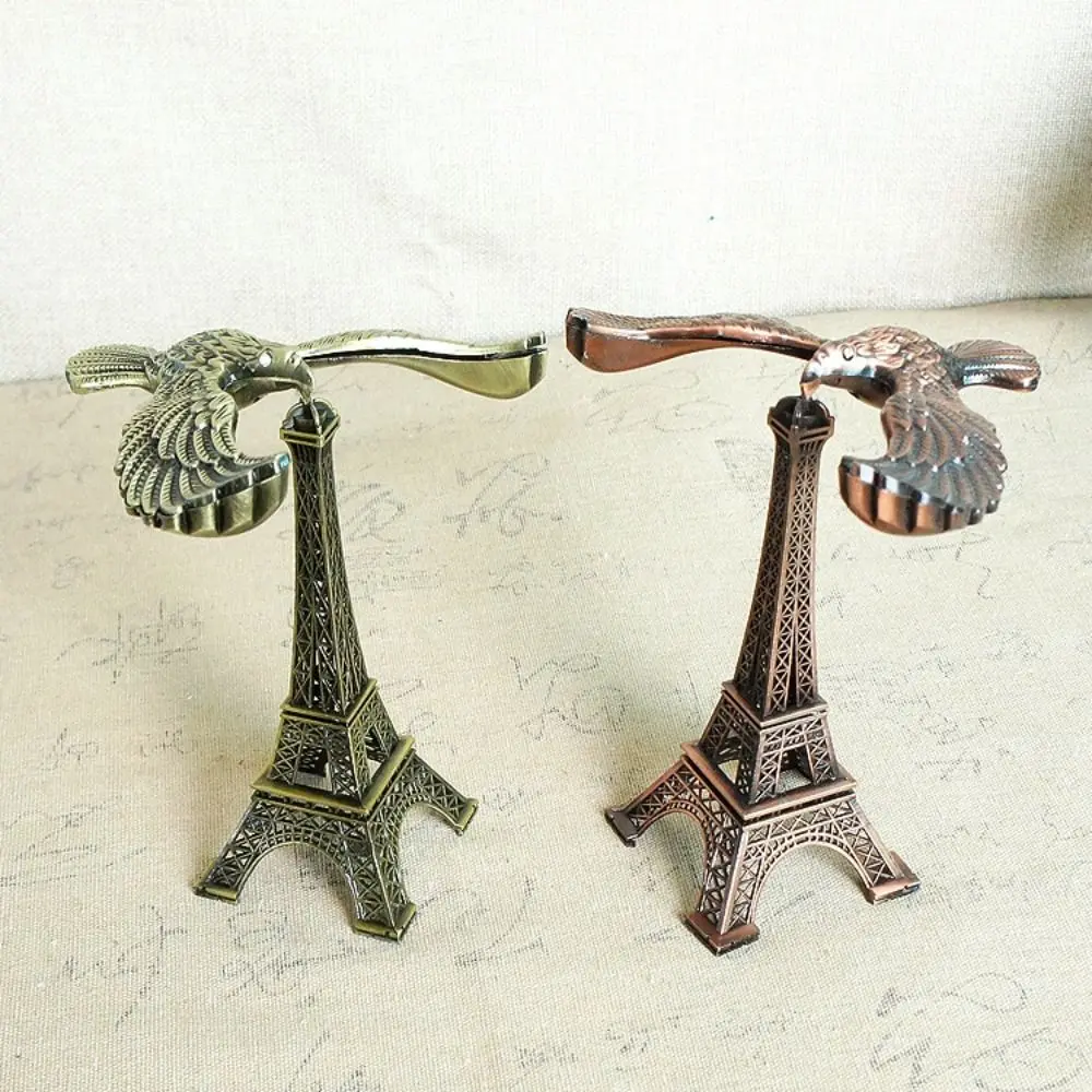 Metal Balance Eagle Charms Home Office Decor Desktop Crafts Eiffel Tower Building Ornament Levitation Figurines