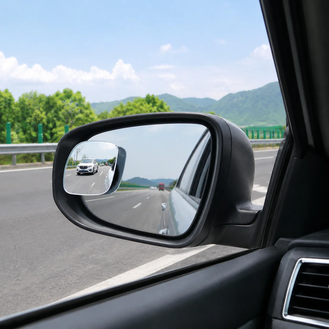 360 Degree Blind Spot Mirrors Frameless Glass for Car Side View Assist Convex Rearview Mirror Universal Driving Safety Kit