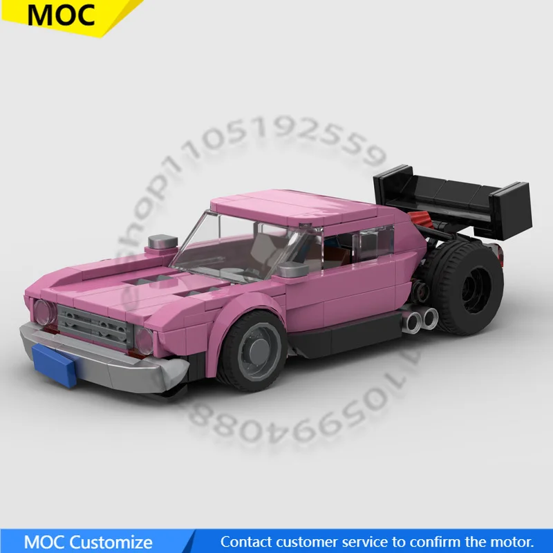 295 pçs velocidade hypercar 1986 plymouth junkerolla pikes pico moc personalizar bloco de construção modular criativo diy montagem brinquedo presente