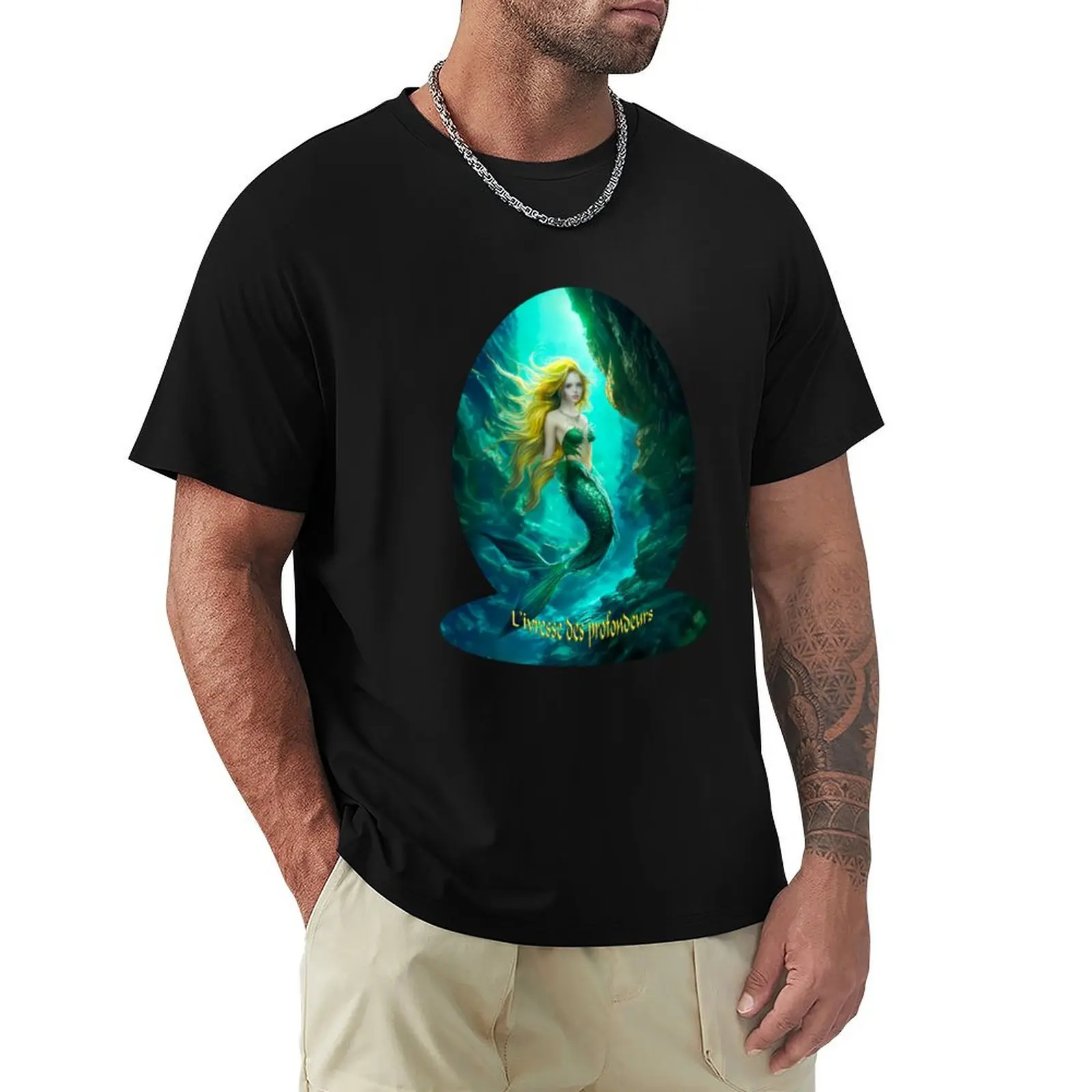 Mermaid drunkenness of the depths (bubble) – for diver T-Shirt t shirt man plain T-Shirt