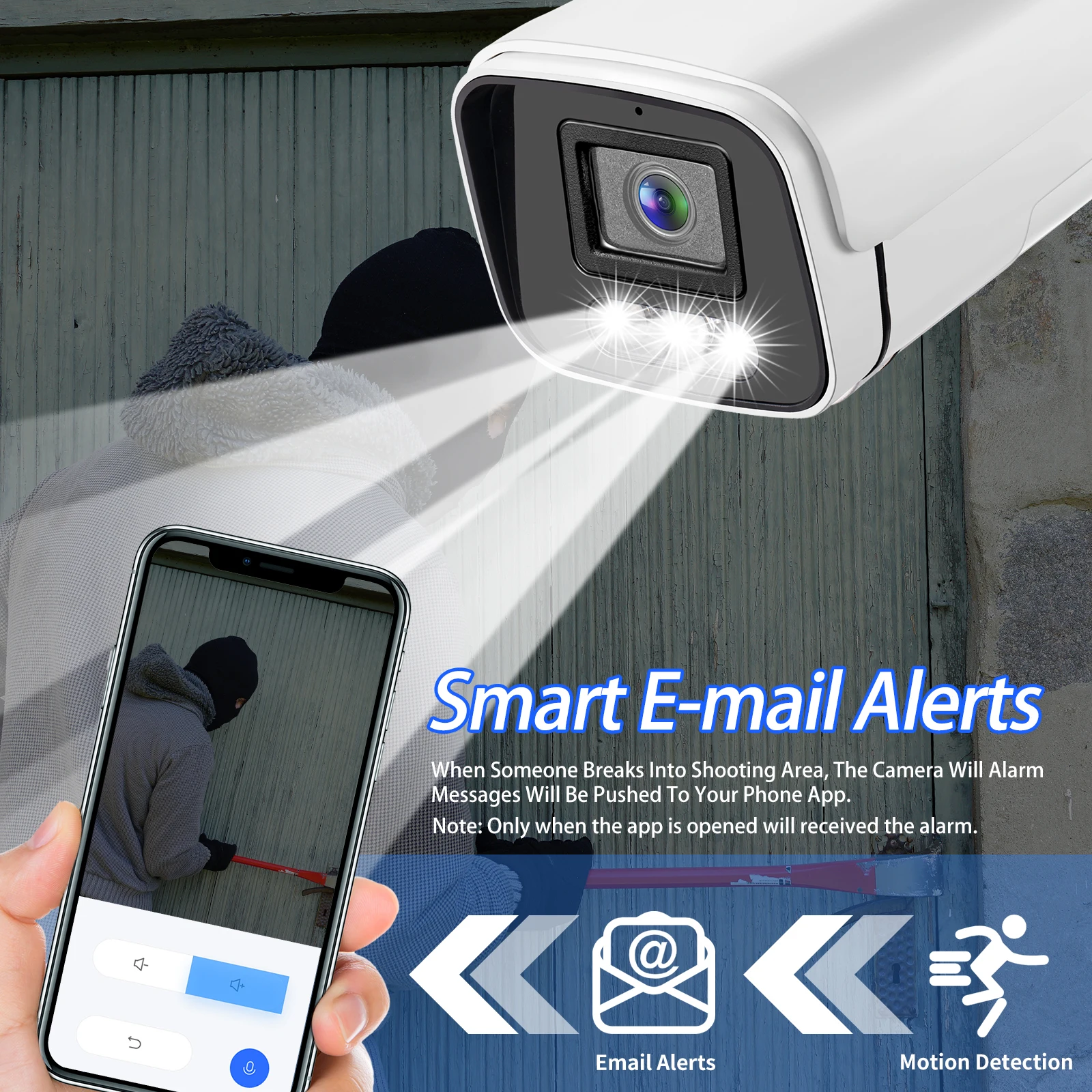 Gadinan Outdoor Audio Color Night Vision 4K 8MP IP Camera Metal POE CCTV Home Security Protection Video Monitoring Linklemo