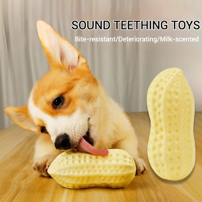 Pet Toys TPR Simulation Peanut Sound Toy Vegetable Series Dog Toys Dog Play Interactive Teeth Grinding Pet Supplies