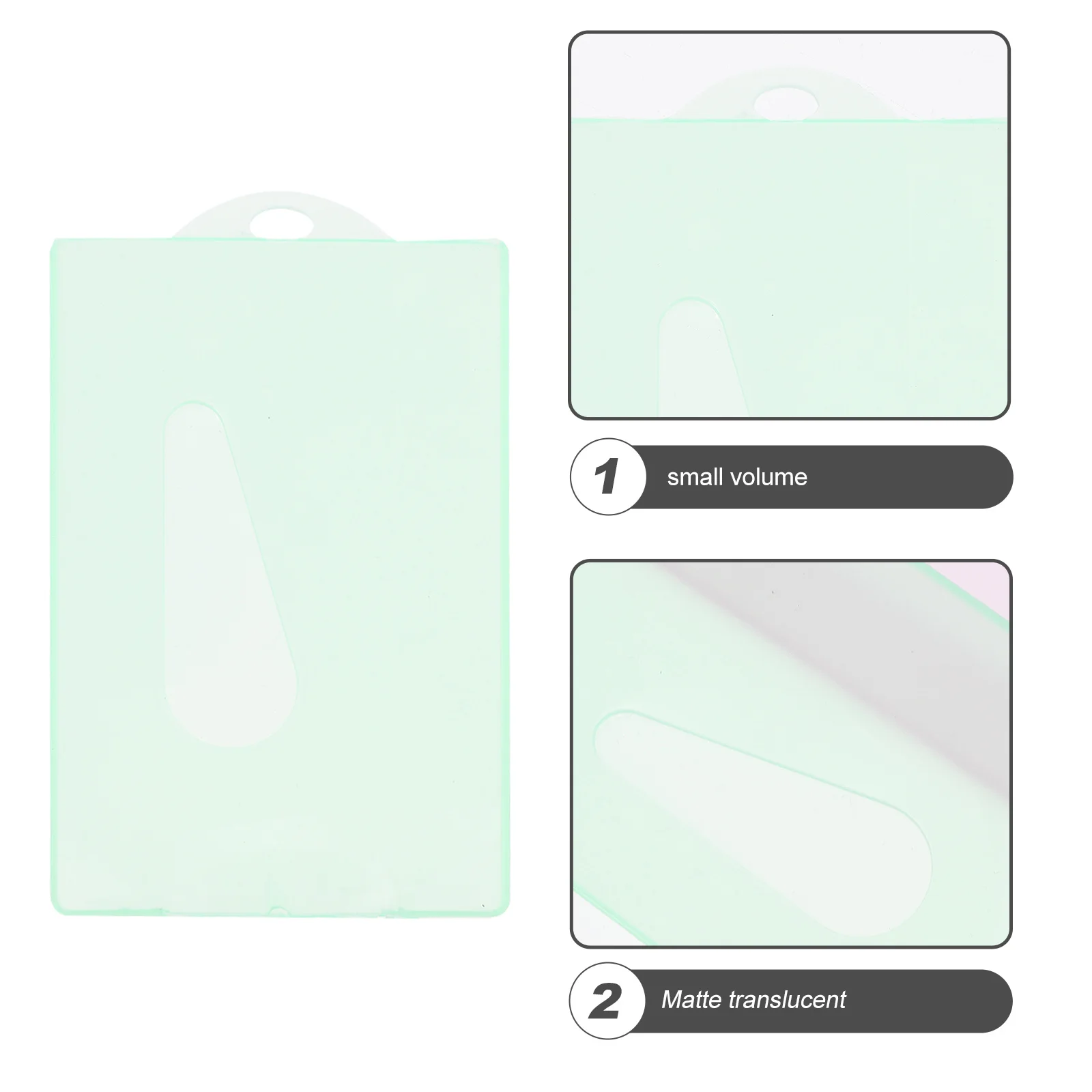 40 قطعة حامل الهوية صغير الحجم غطاء بطاقات مقاوم للماء لتحديد شارات اسم العلامات آمنة الاستخدام اليومي حمل حامل بطاقات الهوية #4