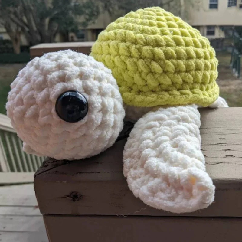 DIY Handmade Crochet Doll for Beginners, Funny Turtle Sewing Material Package, Hand Knitting for Kids and Adults, Crochet Lovers