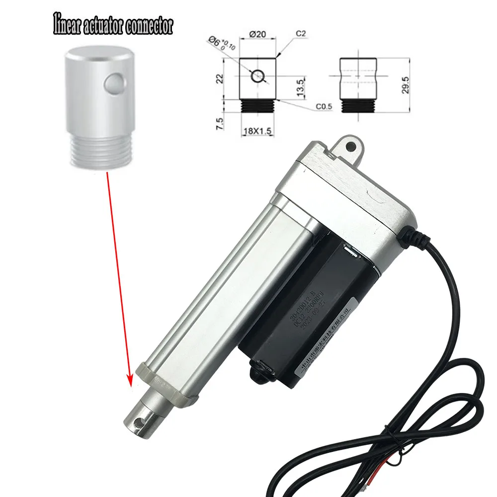 Linear Actuator 12V 24V High Thrust 2500N 2200N 1800N 1200N 500N Linear Actuator Motor 50-800mm Stroke for Automation Equipment