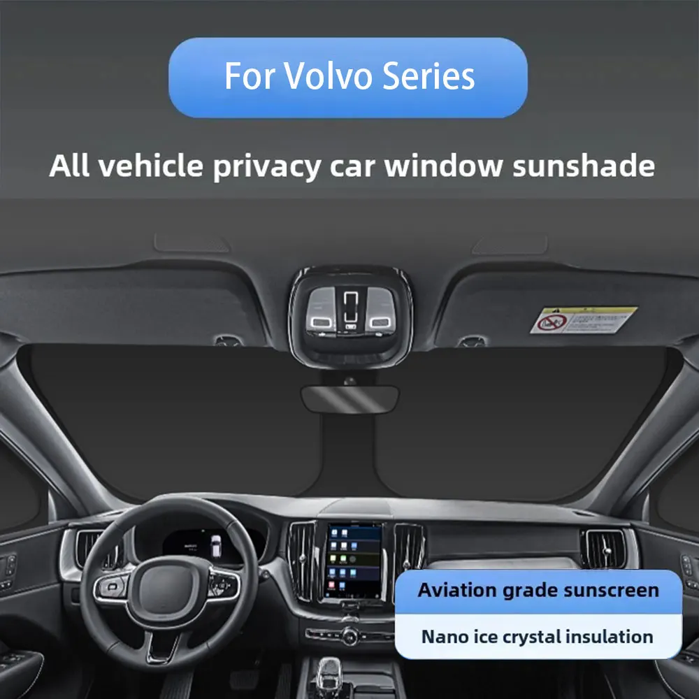 

For Volvo Series Car Foldable Front Windshield Glass Roof Sunroof Skylight Sunshade Window Shade Sunroof Upgrade Mesh Net