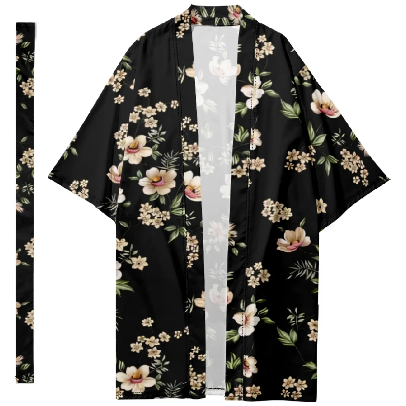 

Men's Japanese Long Kimono Retro Flora Cardigan Women Samurai Costume Kimono Cosplay Kimonos Shirt Casual Yukata Fashion Jacket