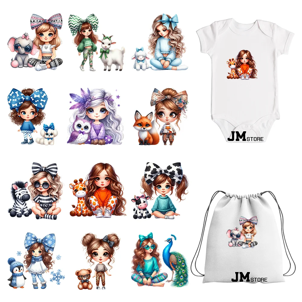 

15cm 5.9in Girls Pets Thermal Patches Sticker Decoration For Dolls Clothes Strips Diy Heat Transfer Iron On Patches For Clothing