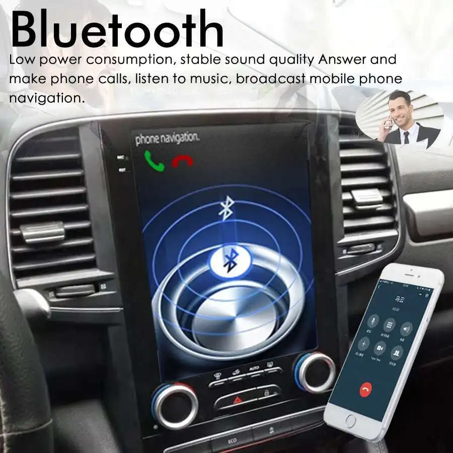 For Renault Koleos Megane 2017 Tesla Radio Android 14 Stereo GPS Car Multimedia Audio Player 4G Network Navigation Head Unit