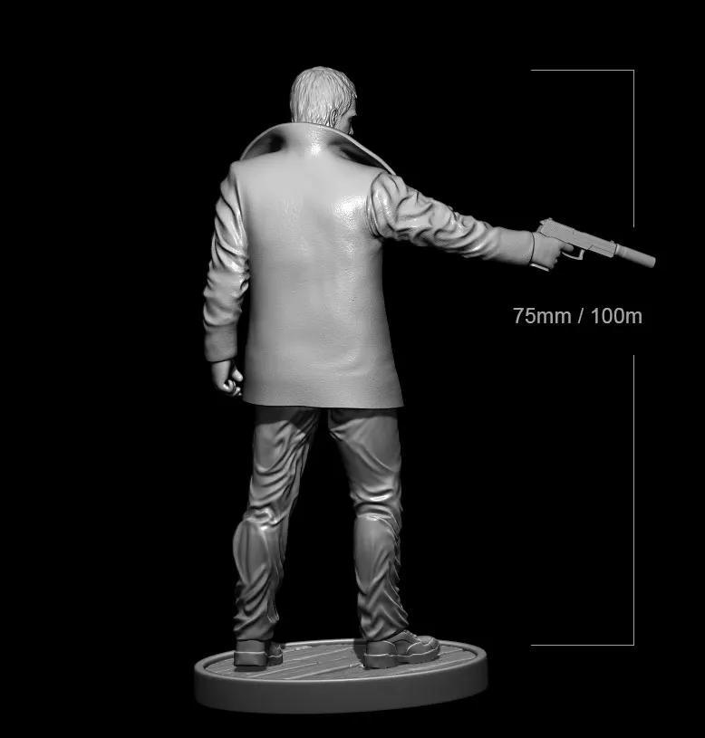 1/24 75mm 1/18 100mm Resin Model Killer Unpainted No Color RW-191