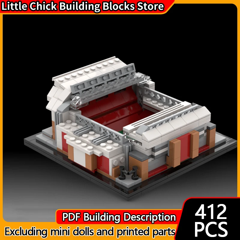 City Street View Model MOC Building Bricks Multi-Purpose Stadium Modular Technology Children Holiday Gifts Assemble Toys Suit
