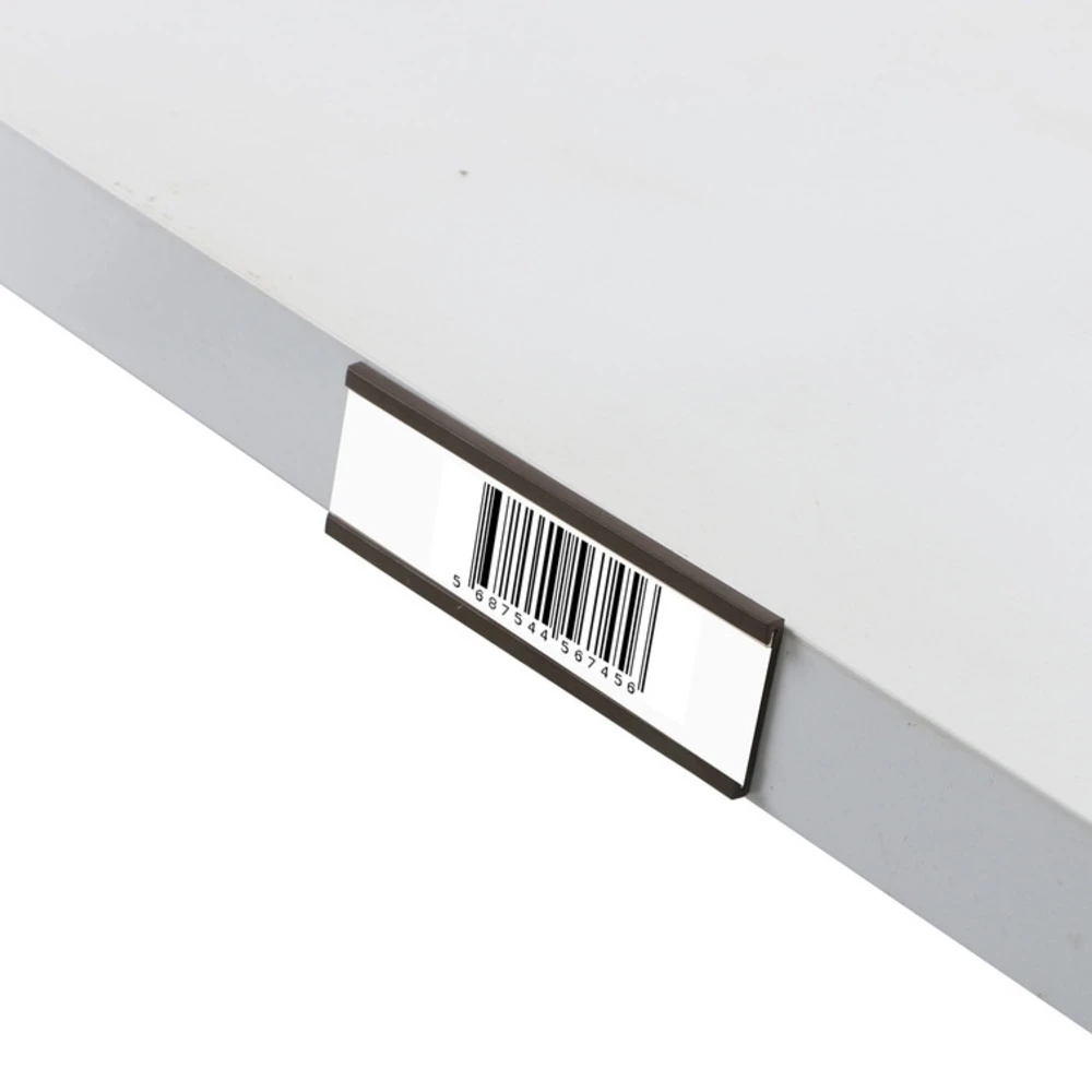 Channel Magnetic Label Holders White Card Inserts Clear Plastic Protectors Cardstock Price Labels and Tag Holders