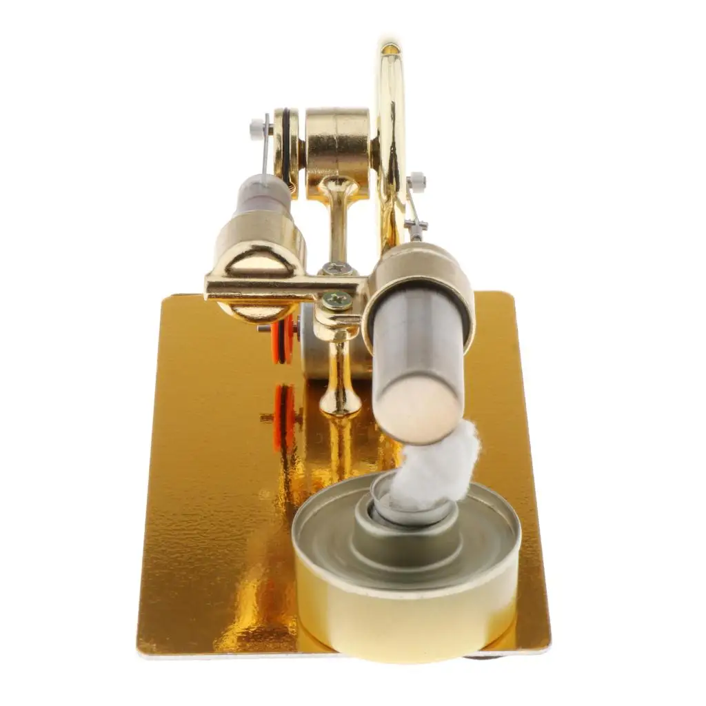 

Golden Sterling Engine Model Physics Science Physical Experimental Toy Gifts