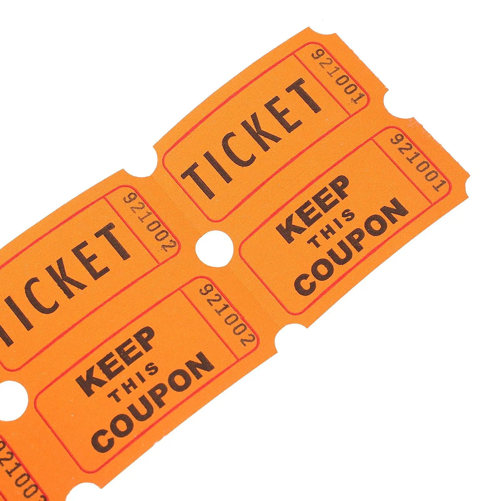 Lottery Raffle Tickets Prize Game Vouchers Labels Concert Paper Universal Event Coupon